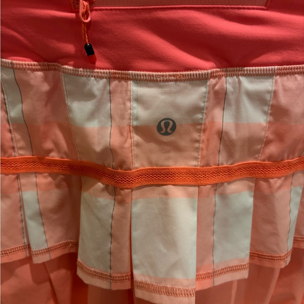 lululemon athletica Coral and Peach Pleated Skater Skirt - Picture 7 of 13